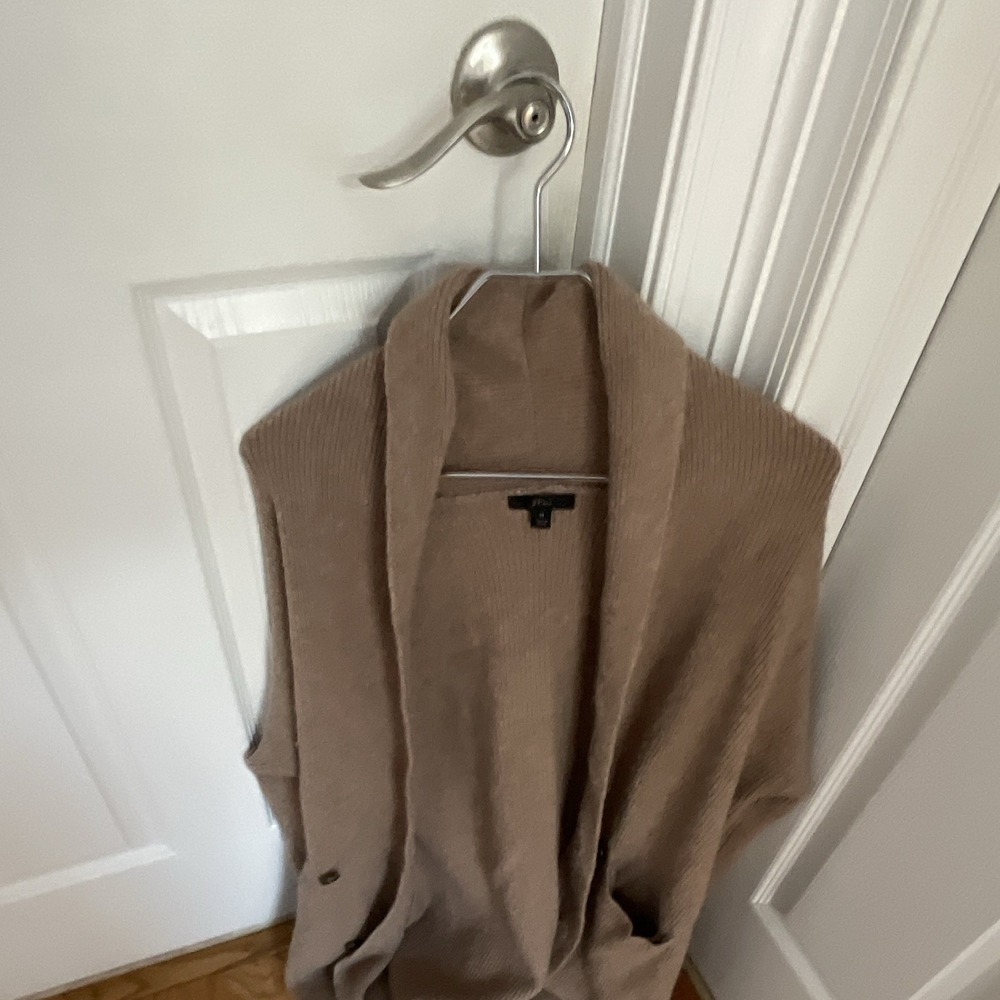 J.Crew Beige Knit Shawl Collar Button Cardigan Sweater Pockets Men's M Regular